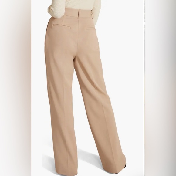 NEW Favorite Daughter The Favorite Pants beige High Waist Wide Leg Size 14 - Picture 3 of 10